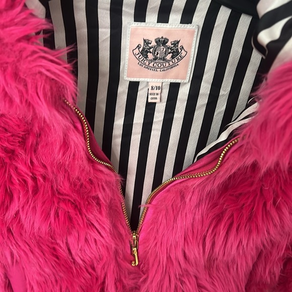 Juicy couture Faux Fut hooded Jacket - Picture 2 of 4